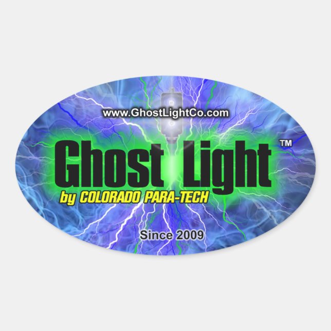 Adesivo Oval Ghost Light™ Oval Sticker nº 1 (Frente)