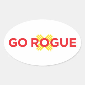 Adesivo Oval Go Rogue Oval Car Sticker