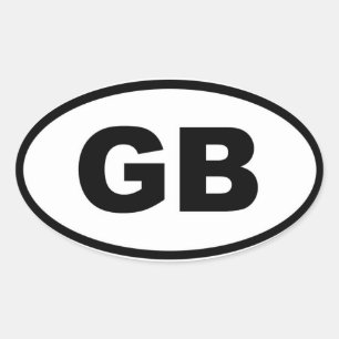 Adesivo Oval Grâ Bretanha - europeu