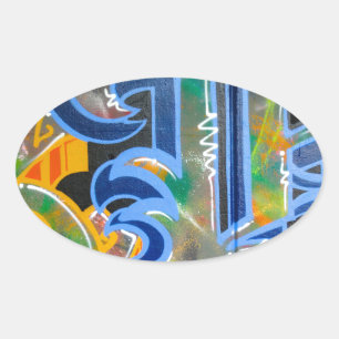 Adesivo Oval Grafite Wall Art