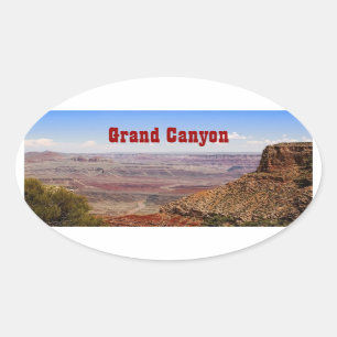 Adesivo Oval Grand Canyon Moran Pt. Vinheta Oval