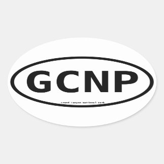 Adesivo Oval Grand Canyon National Park Oval Sticker