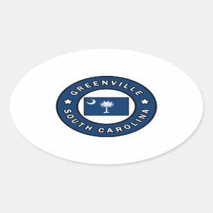 Adesivo Oval Greenville Carolina do Sul