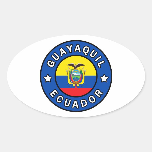 Adesivo Oval Guayaquil Equador (Frente)