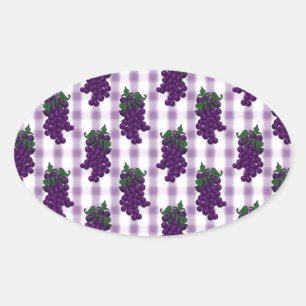 Adesivo Oval Guingão das uvas n