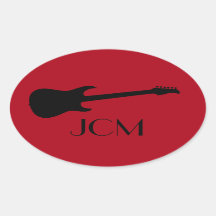 Guitarra Elétrica Monogram Modern Black em Vermelh