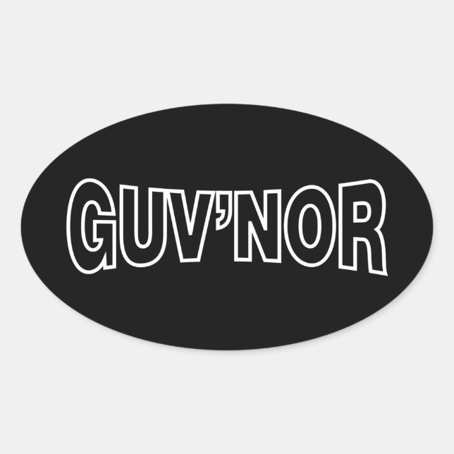 ADESIVO OVAL GUV'NOR (Frente)