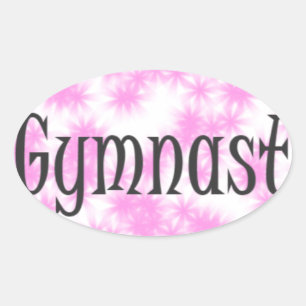 Adesivo Oval Gymnast