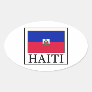 Adesivo Oval Haiti