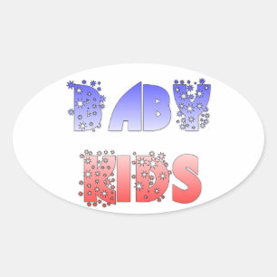 Adesivo Oval Hakuna Matata Baby & Kids: Design de cor francesa