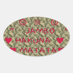 Adesivo Oval Hakuna Matata Talk Money presentes.png