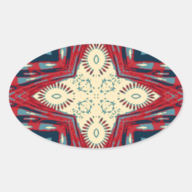 Adesivo Oval Hakuna Matata Text Hope Abstrato (Frente)