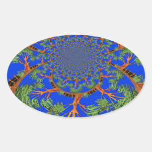 Adesivo Oval HakunaMatata Eu não sou alérgico ao pessoas Eco tr