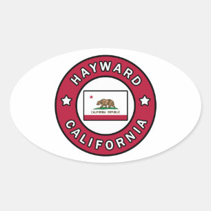 Adesivo Oval Hayward California