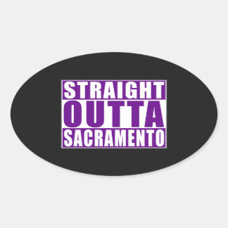 Adesivo Oval Hetero fora de Sacramento Purple