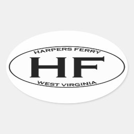Adesivo Oval HF - Harpers Ferry West Virginia