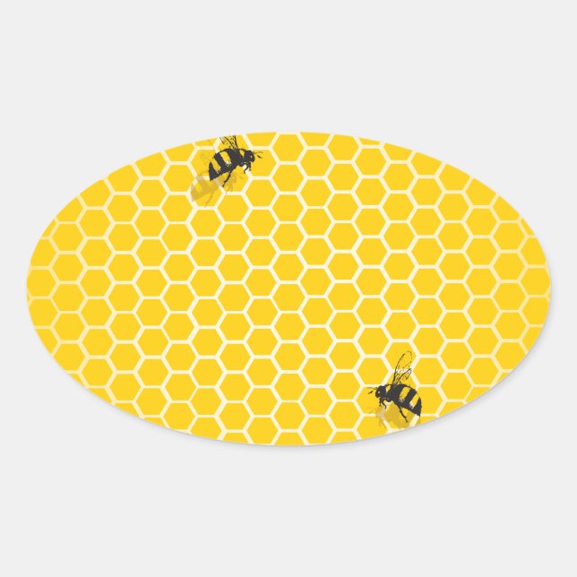 Adesivo Oval Honeycomb (Frente)