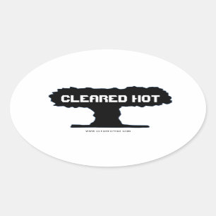 Adesivo Oval Hot Stickers Limpos