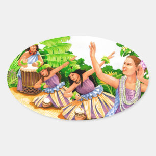 Adesivo Oval Hula