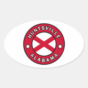 Adesivo Oval Huntsville Alabama