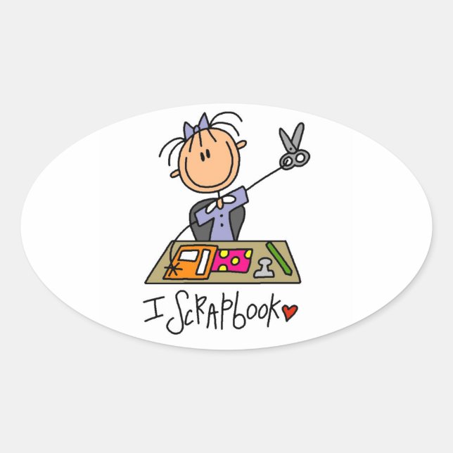 Adesivo Oval I Scrapbook Oval Stickers (Frente)