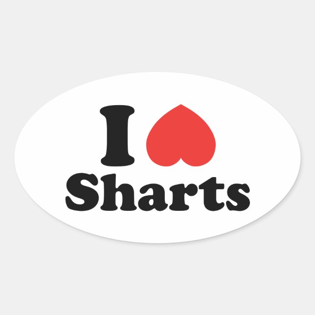 Adesivo Oval I Sharts (Frente)