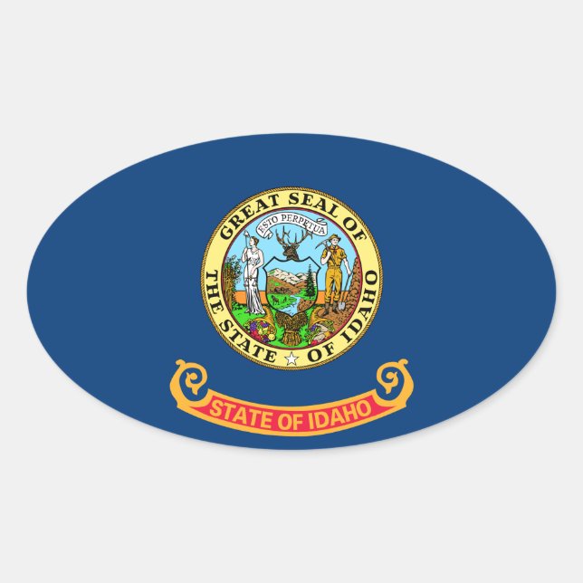 Adesivo Oval Idaho (Frente)