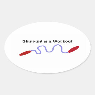 Adesivo Oval Ignorar é um Workout