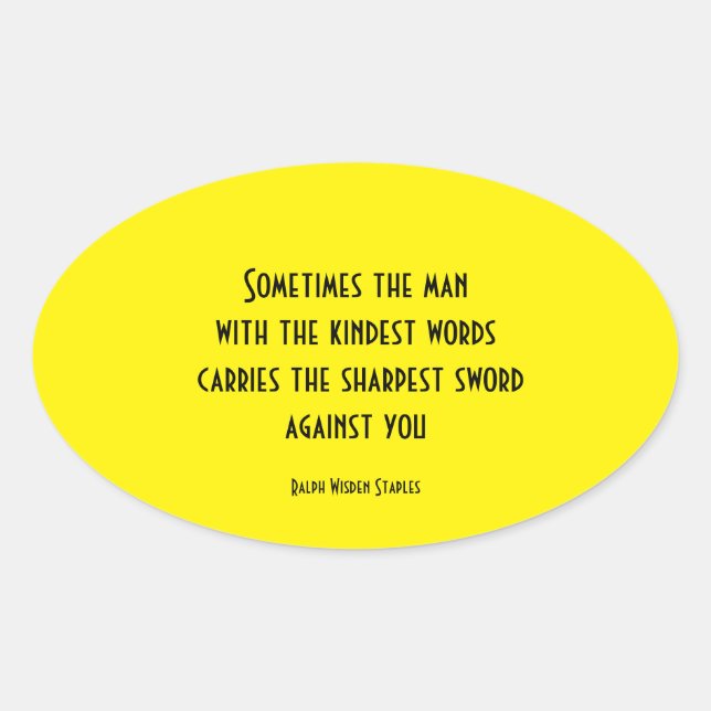 Adesivo Oval Impostor (Frente)