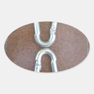 Adesivo Oval Infinidade de prata