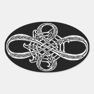 Adesivo Oval Infinity Knot Sticker