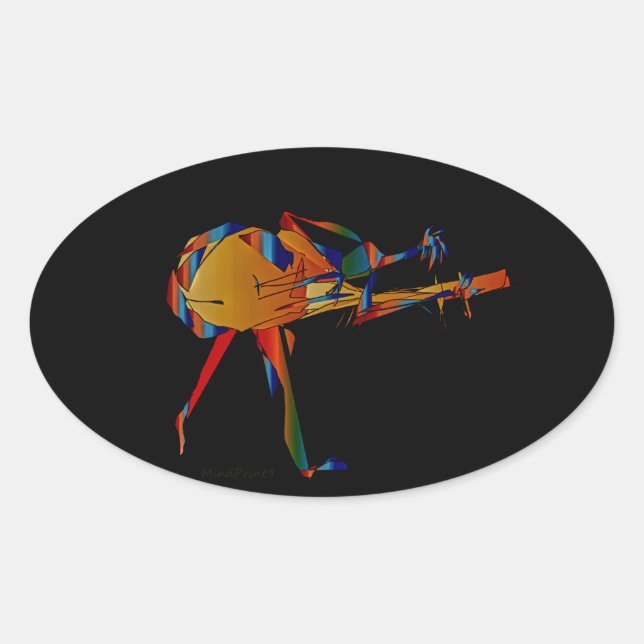Adesivo Oval Instrumentalista (Frente)