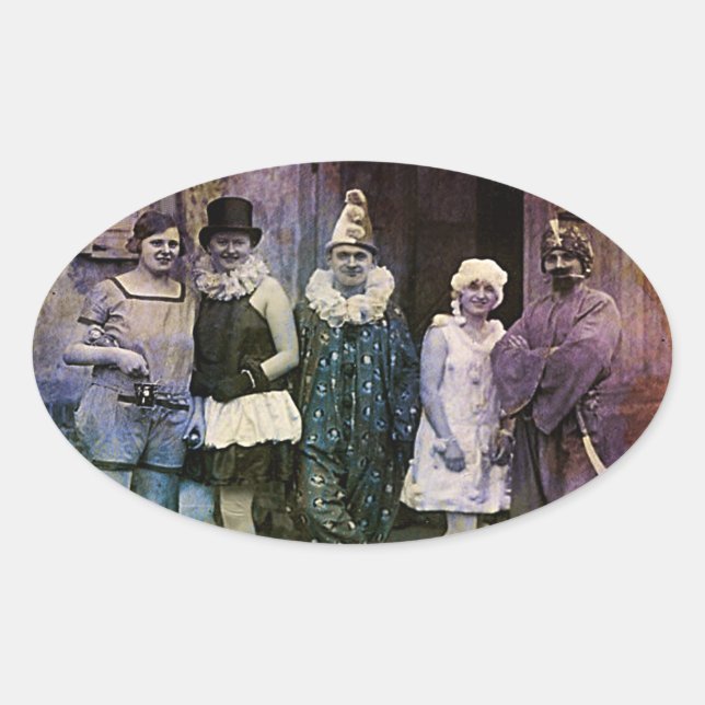 Adesivo Oval Intervalo no Circo (Frente)