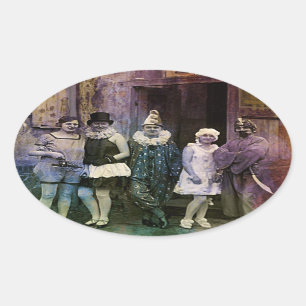 Adesivo Oval Intervalo no circo