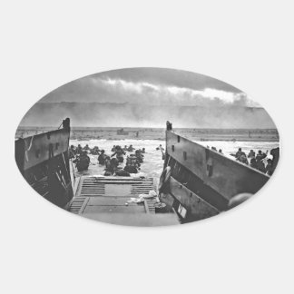 Adesivo Oval Invasão Normandia no Dia D - 1944