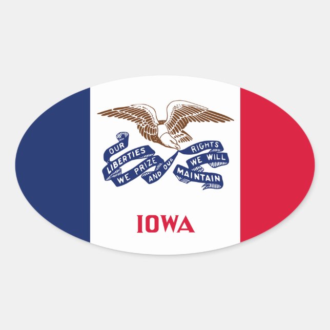 Adesivo Oval Iowa (Frente)
