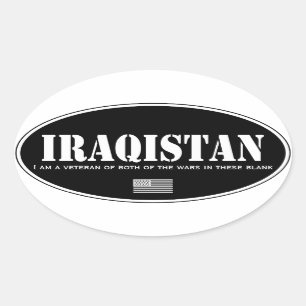 Adesivo Oval Iraqistan