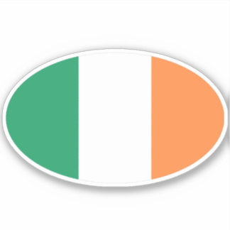 Adesivo Oval Irish Flag