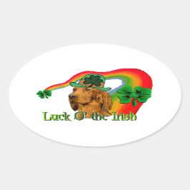 Adesivo Oval Irish Setter St Patricks