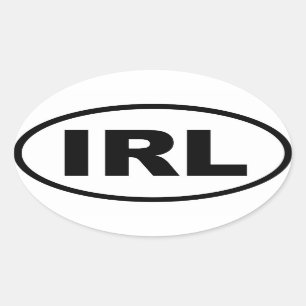 Adesivo Oval Irlanda - IRL - Europeu
