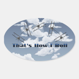 Adesivo Oval Isso é como eu rolo