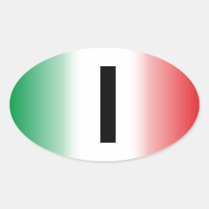 Adesivo Oval Itália - Italia Kleber