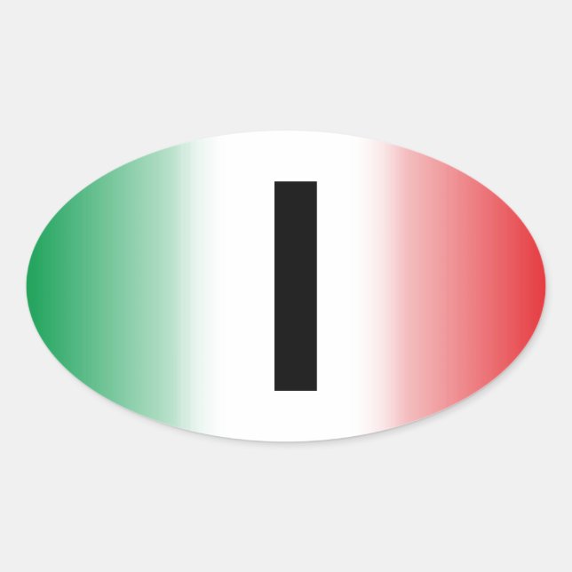 Adesivo Oval Itália - Italia Kleber (Frente)
