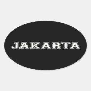 Adesivo Oval Jakarta Indonésia