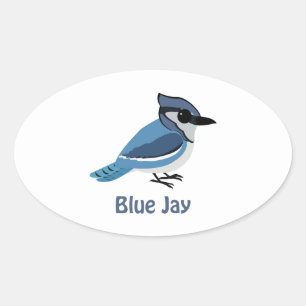 Adesivo Oval Jay Azul