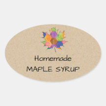 Jelly Jar Homemade Syrup Sticker