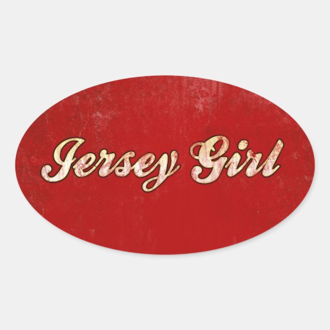 Adesivo Oval Jersey Girl (Frente)