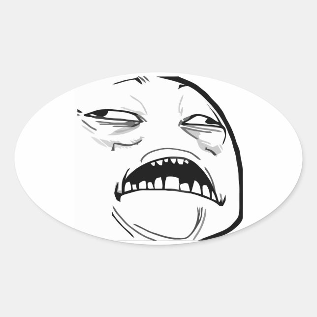 Adesivo Oval Jesus Meme Doce - Vinhetas Oval (Frente)