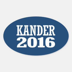 Adesivo Oval Kander - Jason Kander 2016
