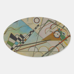 Adesivo Oval Kandinsky Composição VIII